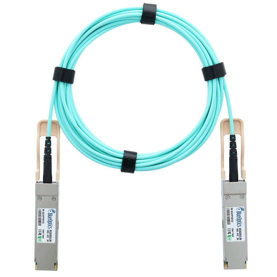 BlueOptics Alcatel-Lucent QSFP-100G-AOC1M QSFP28 BlueOptics Aktives Optisches Kabel (AOC), 100GBASE-SR4, 1 Meter