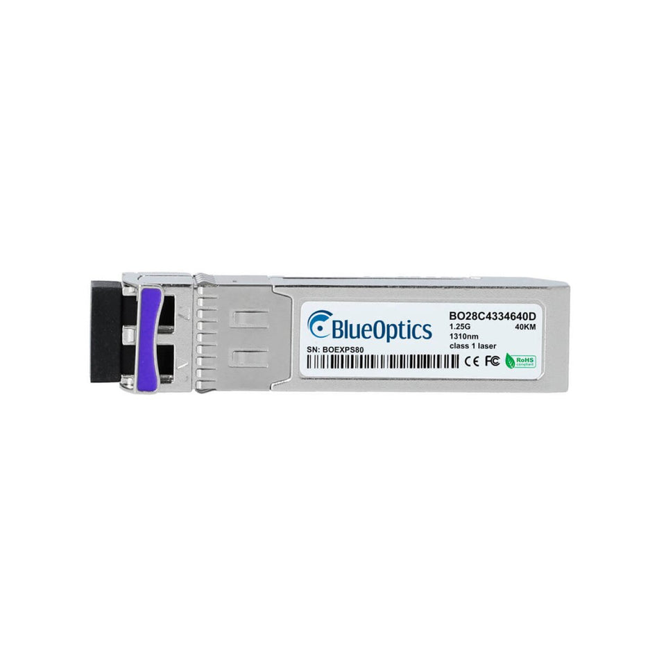 BlueOptics ADTRAN 1442040G1 BlueOptics BO28C4334640D cSFP Transceiver, 1000BASE-2BX-D, Singlemode Fiber, TX:1490nm/RX:1310nm, 40KM