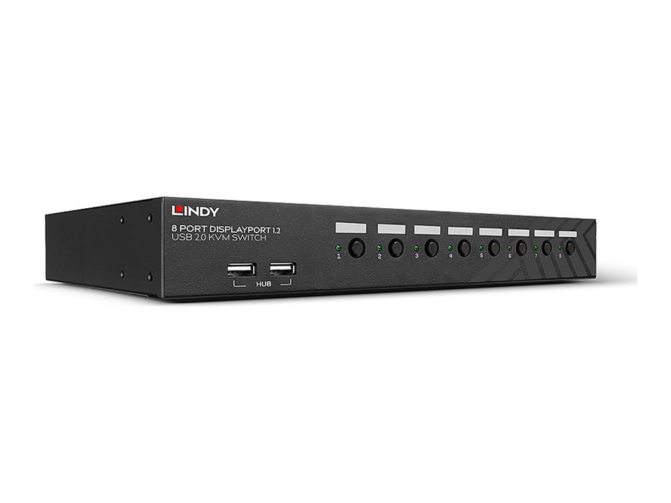 Lindy KVM-/Audio-Switch - 8 x DisplayPort /