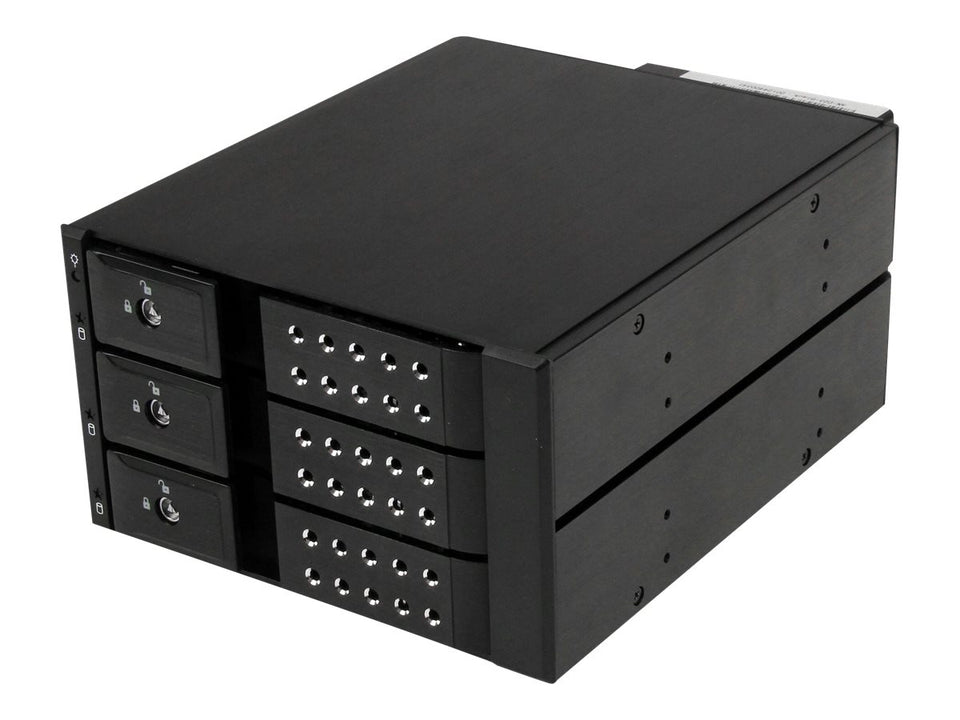 StarTech.com 3-fach 3,5 trägerloser SATA Festplatten Aluminium Wechselrahmen Backplane - 3 Bay 3,5 Zoll (8,9cm)