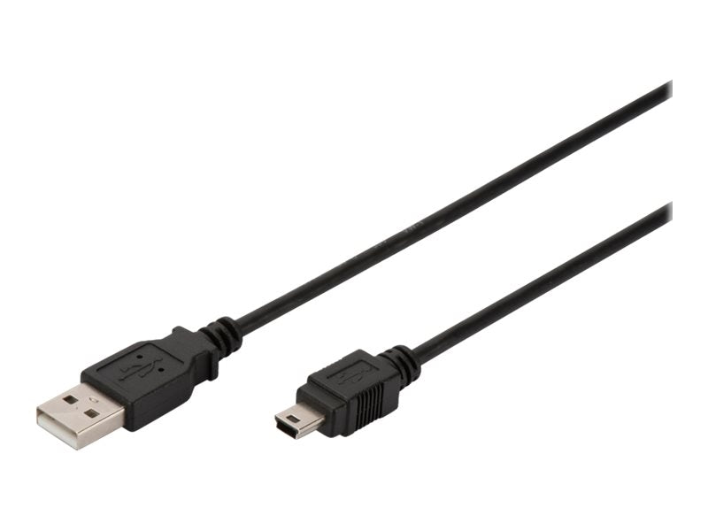 DIGITUS USB-A  Mini-B Anschlusskabel, 1,8m