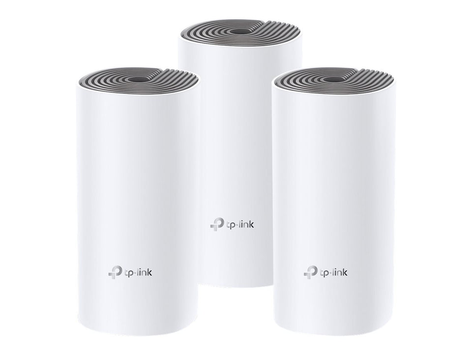 TP-LINK Deco E4 - WLAN-System - (3 Router) - Netz - Wi-Fi 5 - Dual-Band (Packung mit 3)
