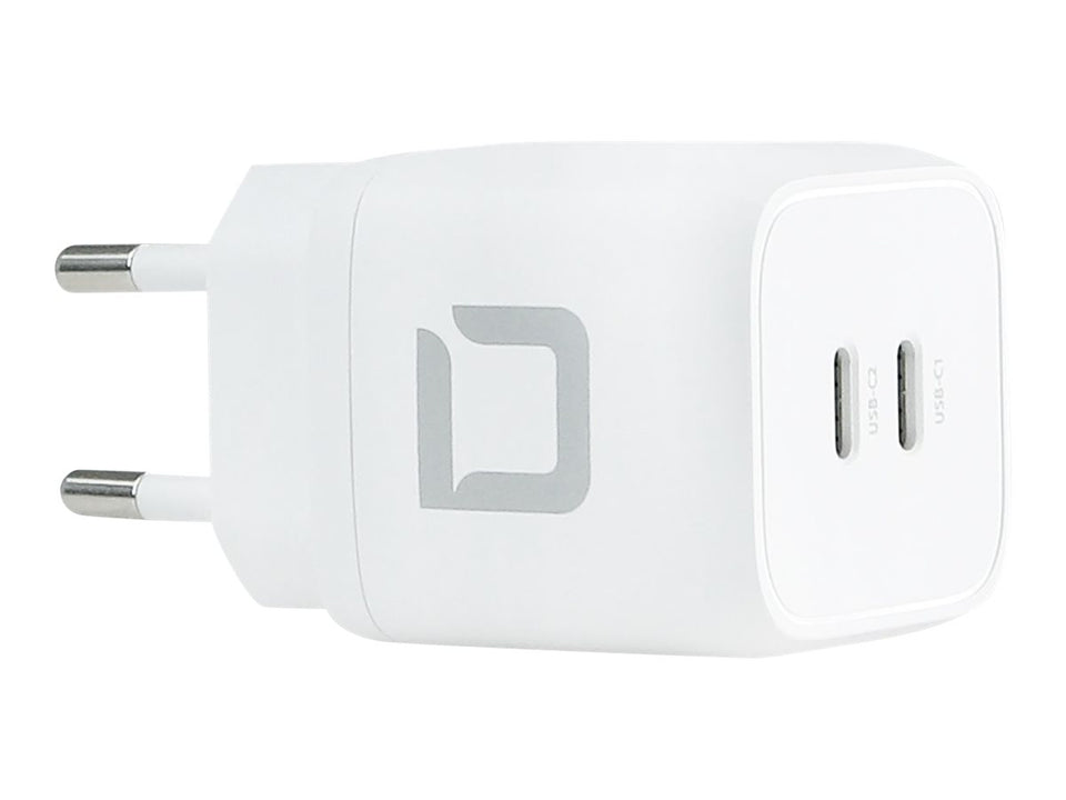Dicota Comfort - Netzteil - 45 Watt - 2.5 A - PD 3.0 - 2 Ausgabeanschlussstellen (USB-C)
