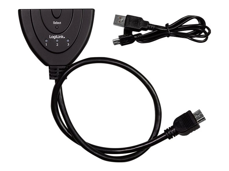 LogiLink Video/Audio Splitter/Switch - 3 x