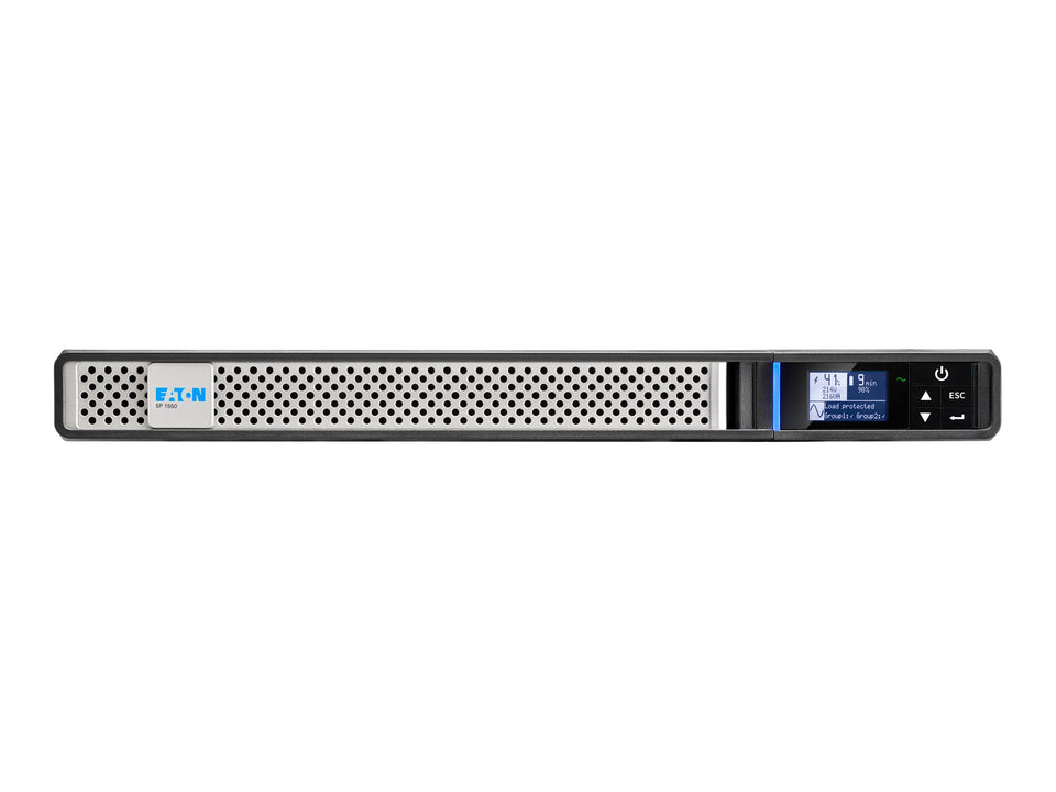 Eaton 5P 1550iR - Gen 2 - USV (Rack - einbaufähig) - Wechselstrom 200/208/220/230/240 V - 1350 Watt - 1550 VA - 1-phasig - 9 Ah - RS-232, USB - Ausgangsanschlüsse: 6 - 1U - 48.3 cm (19")