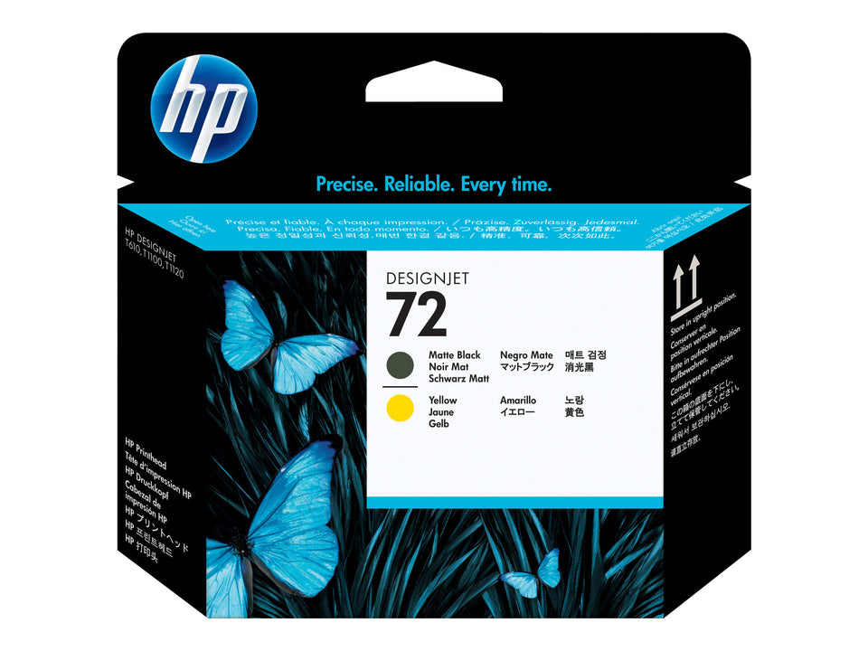HP 72 - Gelb, mattschwarz - Druckkopf - für DesignJet