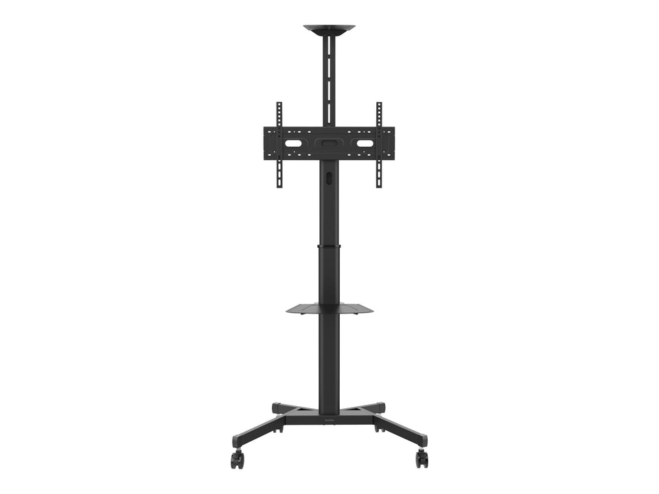 Vision VFM-F19 - Wagen - Höhe einstellbar - für LCD-Display / Mini-PC - Stahl - sandgestrahlt schwarz - Bildschirmgröße: 78.7-203cm (31"-80")