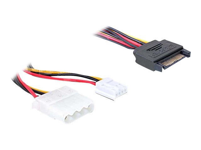 Delock Netzteil - SATA-Stromstecker (M) zu interne Stromversorgung, 4-polig, 4-Pin-Mini-Stromversorgungsstecker (W)