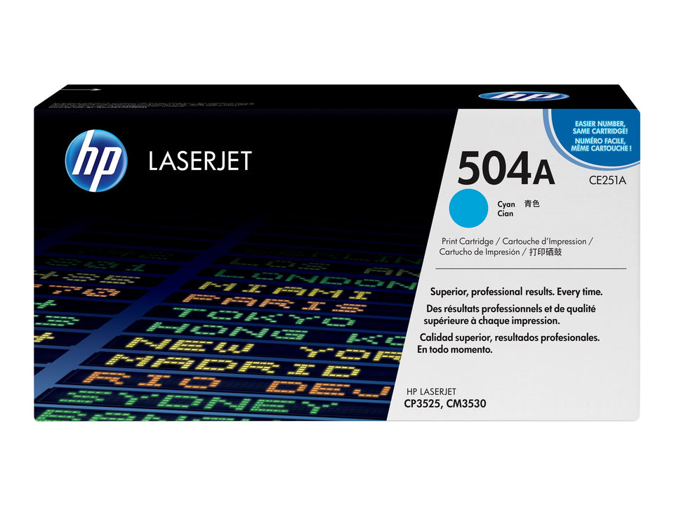 HP 504A - Cyan - original - LaserJet - Tonerpatrone (CE251A)