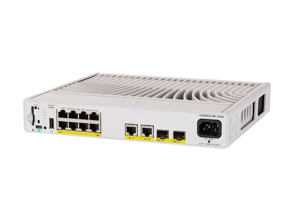 Cisco Catalyst 9200CX - Network Essentials - Switch - kompakt - L3 - managed - 8 x 10/100/1000 (PoE+)