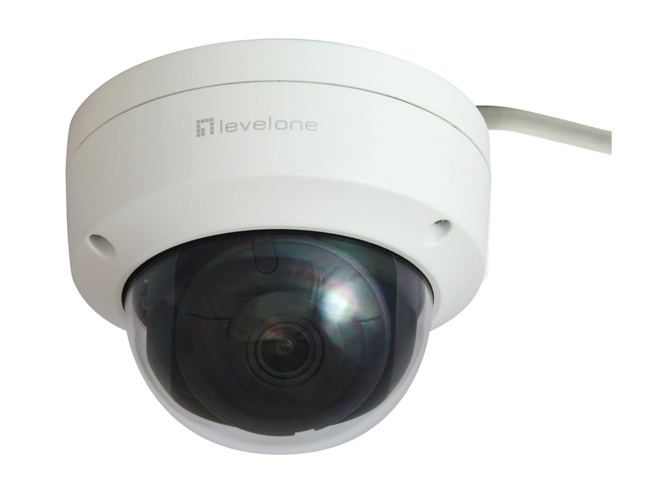 LevelOne GEMINI series FCS-3403 - Netzwerk-Überwachungskamera - Kuppel - Außenbereich - Vandalismussicher / Wetterbeständig - Farbe (Tag&Nacht)
