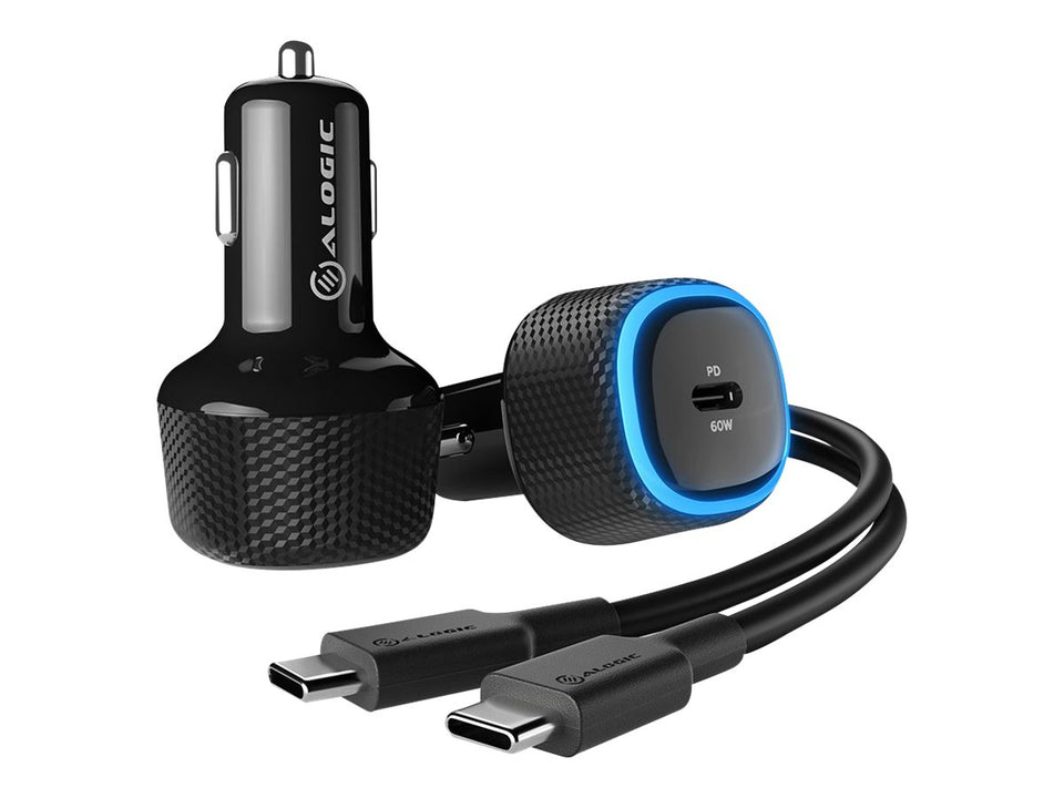 Alogic Rapid - Auto-Netzteil - 60 Watt - Fast Charge, PD (USB-C)