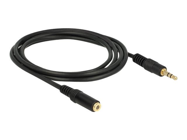 Delock Audioverlängerungskabel - mini-phone stereo 3.5 mm weiblich zu mini-phone stereo 3.5 mm männlich