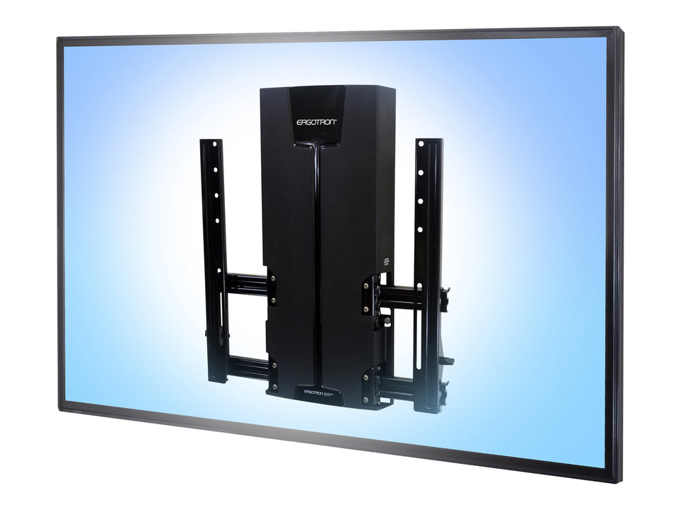Ergotron Befestigungskit (neigbare Halterung, Montageschablone, Niedrigprofil-Hebemodul, Kabelführungskomponenten) - Konstante Krafttechnologie - für LCD-Display - Gleitschiene, für sehr schwere Last - Schwarz - Bildschirmgröße: 116.8-160 cm (46"-63"