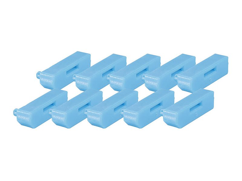 Lindy DisplayPort Port Blocker - Blau (Packung mit 10)