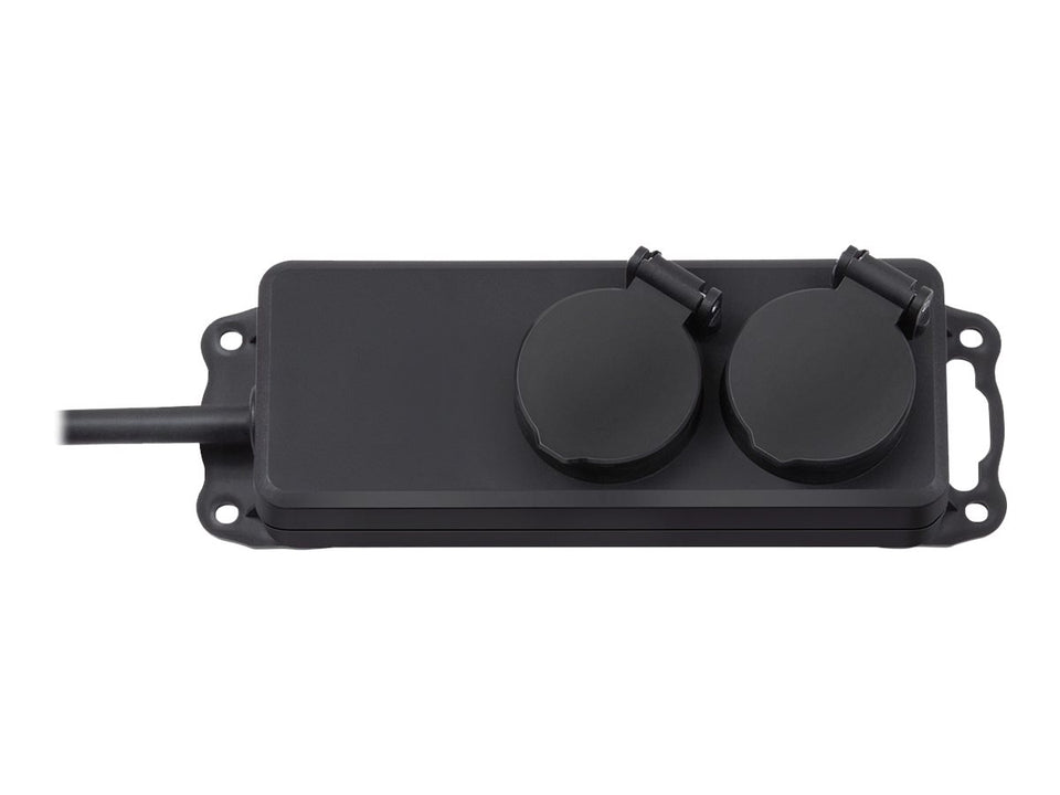 Brennenstuhl Extension socket IP44 2-way black