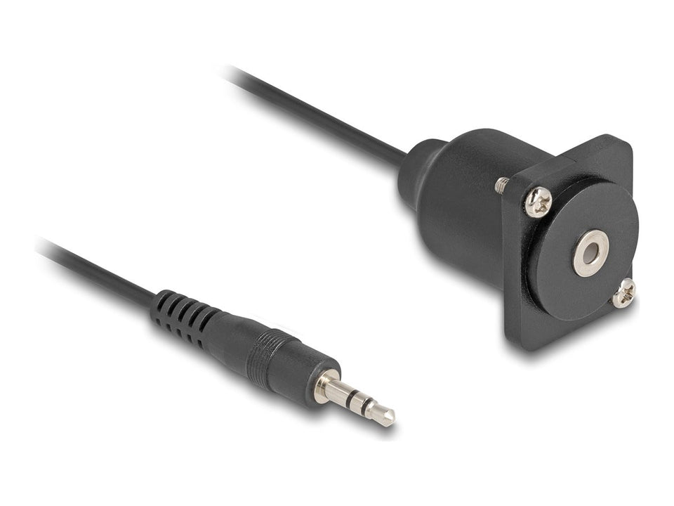 Delock Audioverlängerungskabel - mini-phone stereo 3.5 mm männlich zu mini-phone stereo 3.5 mm weiblich D-Typ