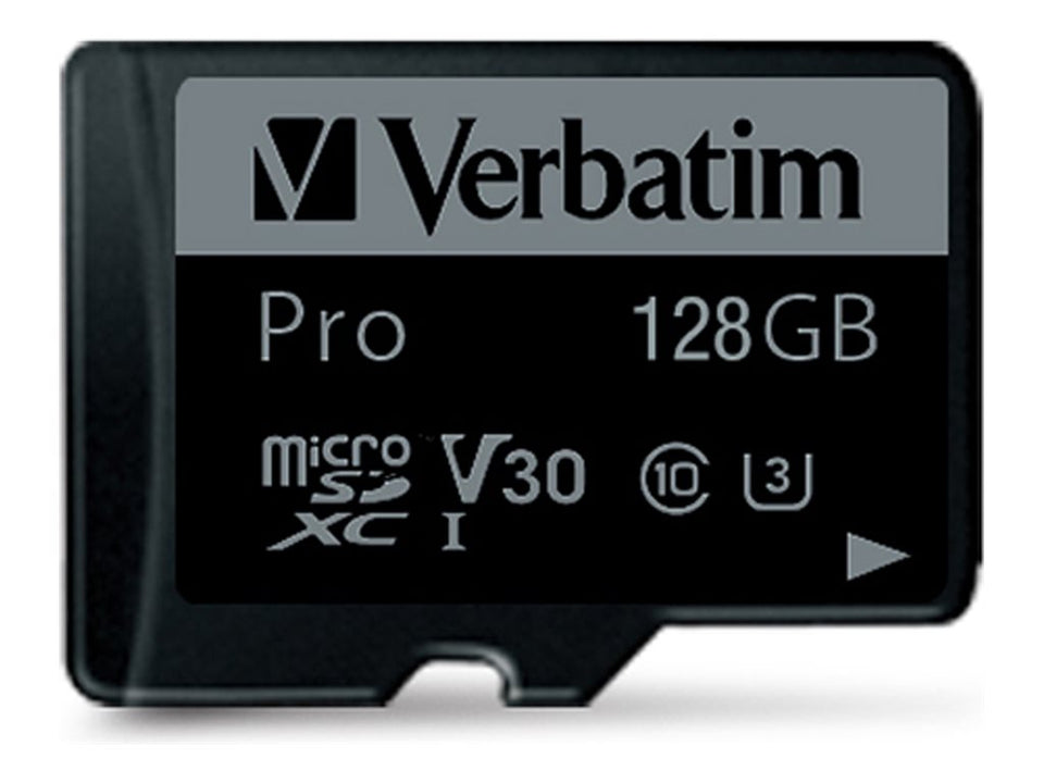 Verbatim PRO - Flash-Speicherkarte (microSDXC-an-SD-Adapter
