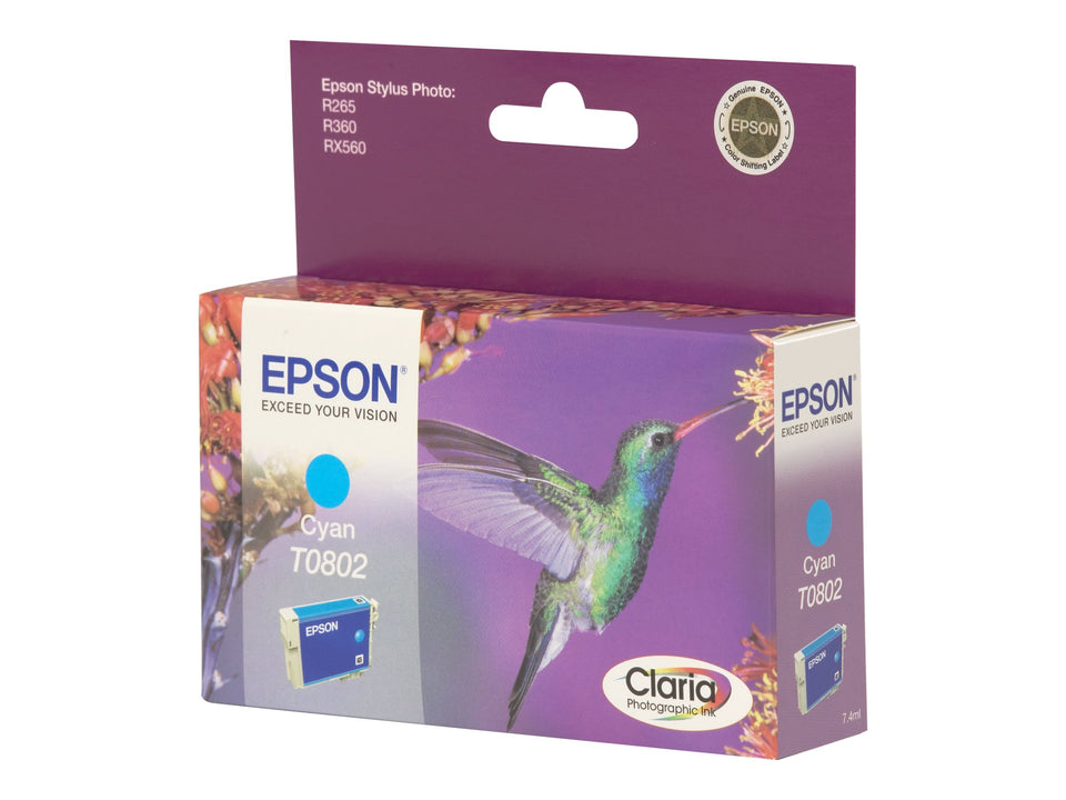 Epson T0802 - Cyan - original - Tintenpatrone