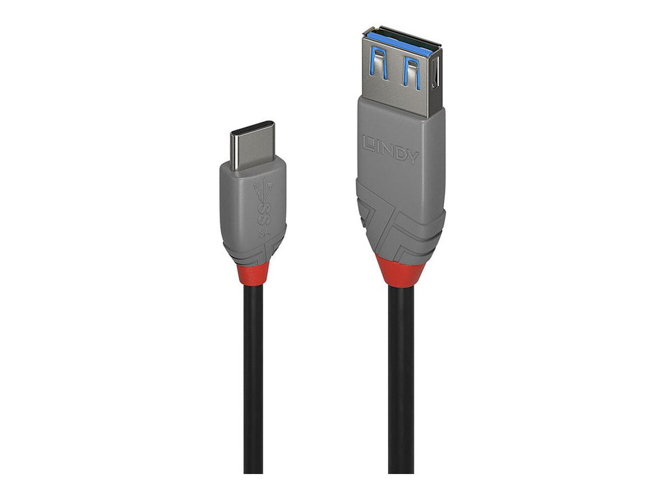 Lindy Black Line - USB-Kabel - USB-C (M) zu USB Typ A (W)