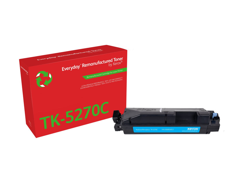 Xerox Everyday - Cyan - kompatibel - Box - wiederaufbereitet - Tonerpatrone (Alternative zu: Kyocera TK-5270C)