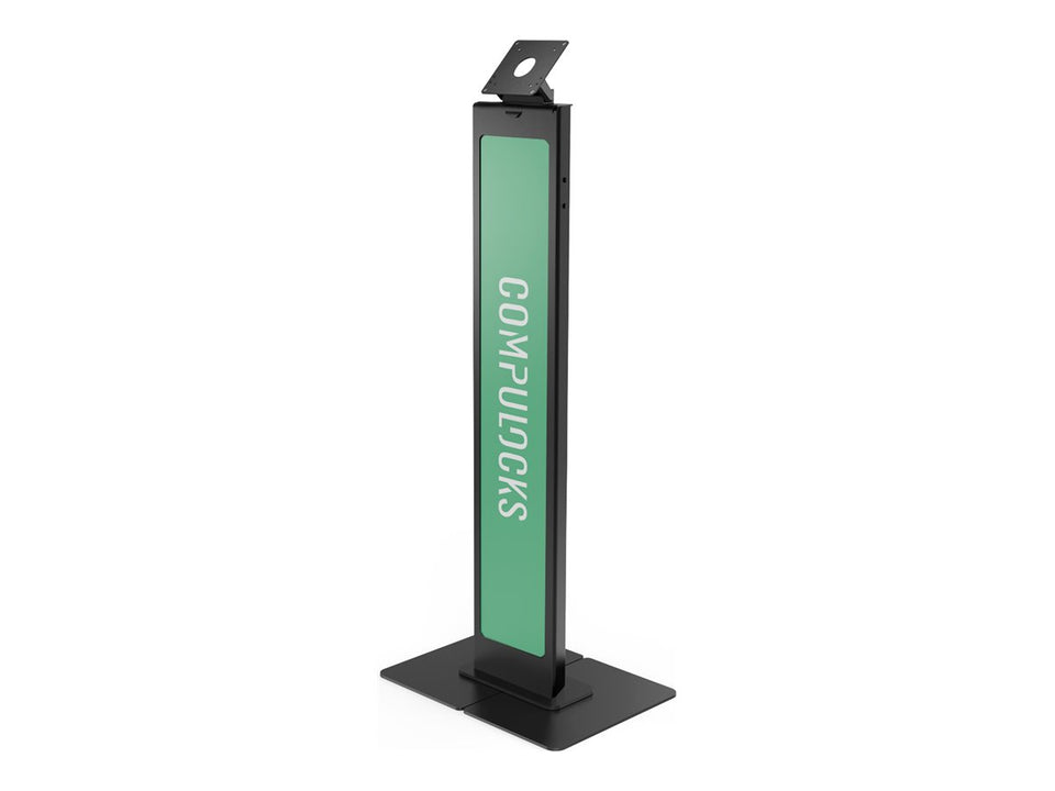 Compulocks Brandable VESA Floor Stand for Screens Up to 32 Inches - Aufstellung - für LCD-Display - brandable, mit großer Basisplatte - Schwarz - Bildschirmgröße: bis zu 81,3 cm (bis zu 32 Zoll)
