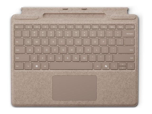 Microsoft Surface Pro Keyboard - Tastatur - mit Trackpad, Beschleunigungsmesser, Surface Slim Pen 2 Ablage- und Ladeschale - QWERTZ - Deutsch/Österreichisch - Dune - für Microsoft Surface Pro 8, Pro 8 for Business, Pro 9, Pro 9 for Business, Pro 10 f