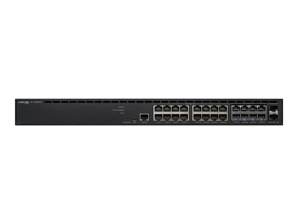 Lancom XS-3526YUP - Switch - Multi-Gigabit, für mittlere Szenarien - L3 - managed - 16 x 10/100/1000 (PoE+)