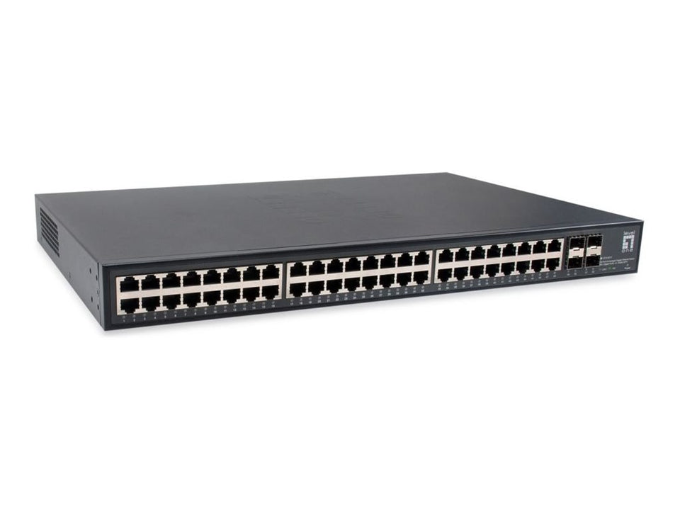 LevelOne GTU-5211 - Switch - unmanaged - 48 x