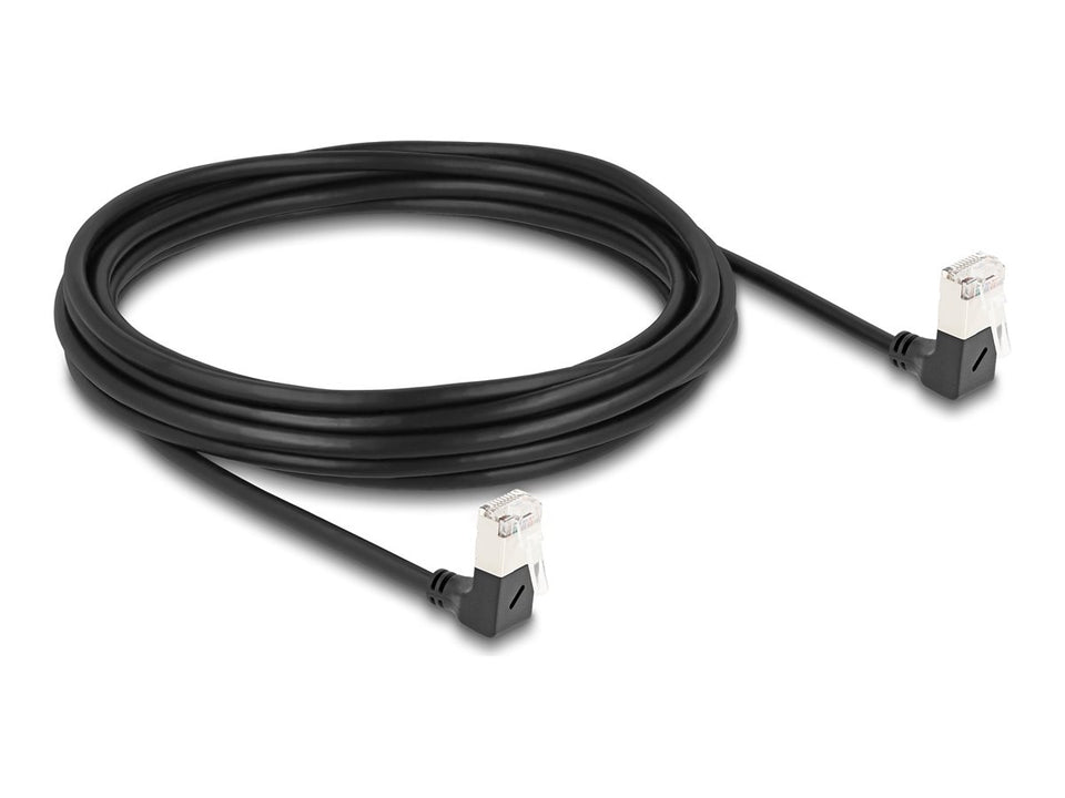 Delock Netzwerkkabel - RJ-45 (M) nach unten abgewinkelt zu RJ-45 (M)