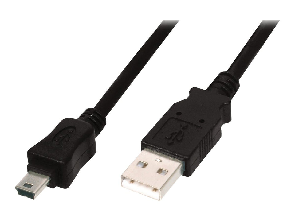 DIGITUS USB-A  Mini-B Anschlusskabel, 3m