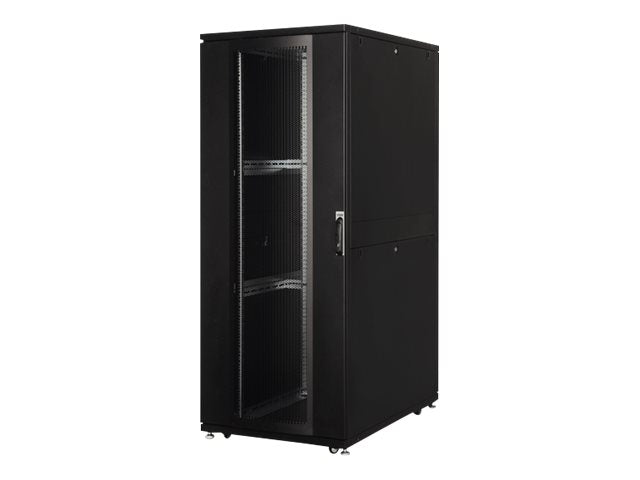 DIGITUS Professional Unique DN-19 SRV-42U-8/12B - Schrank Netzwerkschrank - Schwarz, RAL 9005 - 42HE - 48.3 cm (19")