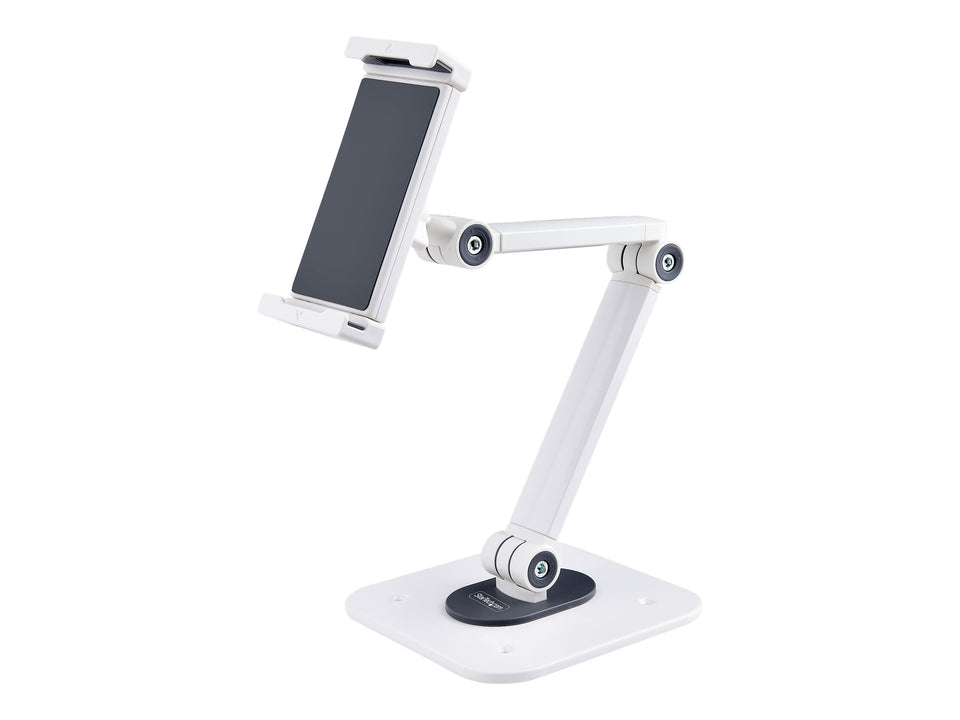 StarTech.com Einstellbarer Tablet Tischständer - Tablet Wandhalterung - Aufstellung - für Tablett - Aluminium und Stahl - weiß - Bildschirmgröße: 11.93-32.76 cm (4.7"-12.9")
