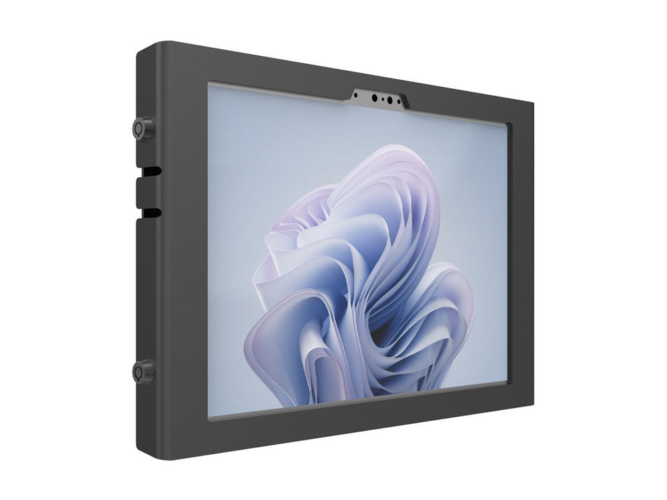 Compulocks Surface Pro 8-11 Apex Enclosure Wall Mount - Gehäuse - für Tablett - verriegelbar - hochwertiges Aluminium - Schwarz - Bildschirmgröße: 33.02 cm (13")