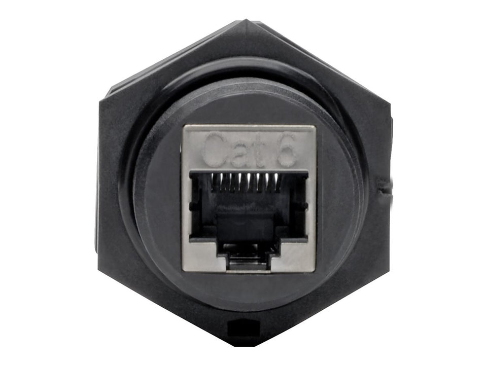 Eaton Tripp Lite Series RJ45 Bulkhead Coupler for Cat5/Cat6, Female to Female, Shielded, Industrial, Dust Cap - IP68, TAA - Modularer Einschub (Kopplung)
