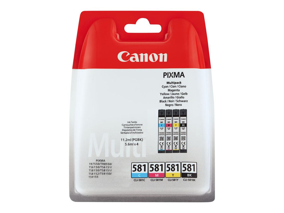 Canon CLI-581 BK/C/M/Y Multi Pack - 4er-Pack