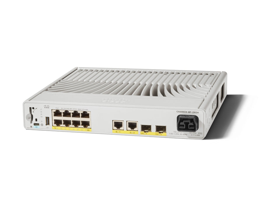Cisco Catalyst 9200CX - Network Advantage - Switch - kompakt - L3 - managed - 8 x 10/100/1000 (PoE+)
