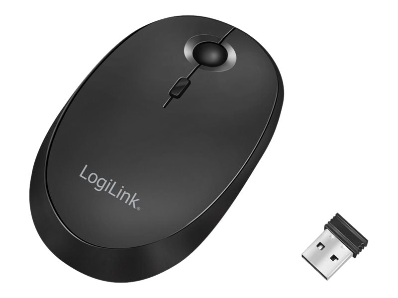 LogiLink Maus - optisch - kabellos - 2.4 GHz, Bluetooth 4.0 - kabelloser Empfänger (USB)