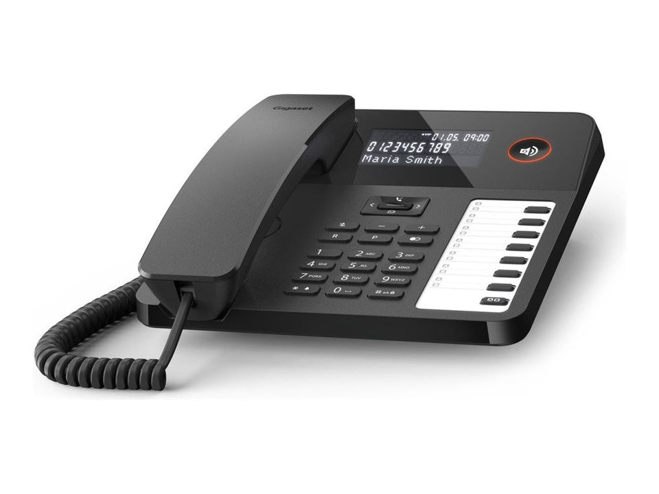 Gigaset Desk 600 - Telefon mit Schnur - Schwarz