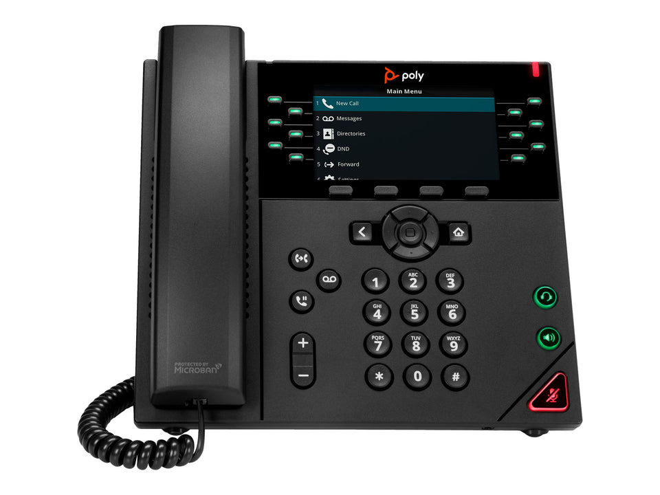 Poly HP Poly VVX 450 - VoIP-Telefon - dreiweg Anruffunktion