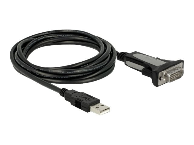 Delock Adapter USB Type-A to 1 x serial RS-232 DB9 - Kabel USB / seriell - USB (M)