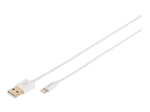 DIGITUS Lightning auf USB A Daten-/Ladekabel, MFI zertifiziert