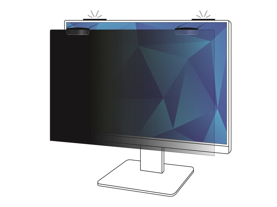 3M Blickschutzfilter für Bildschirme - abnehmbar - magnetisch - 58.4 cm (23")