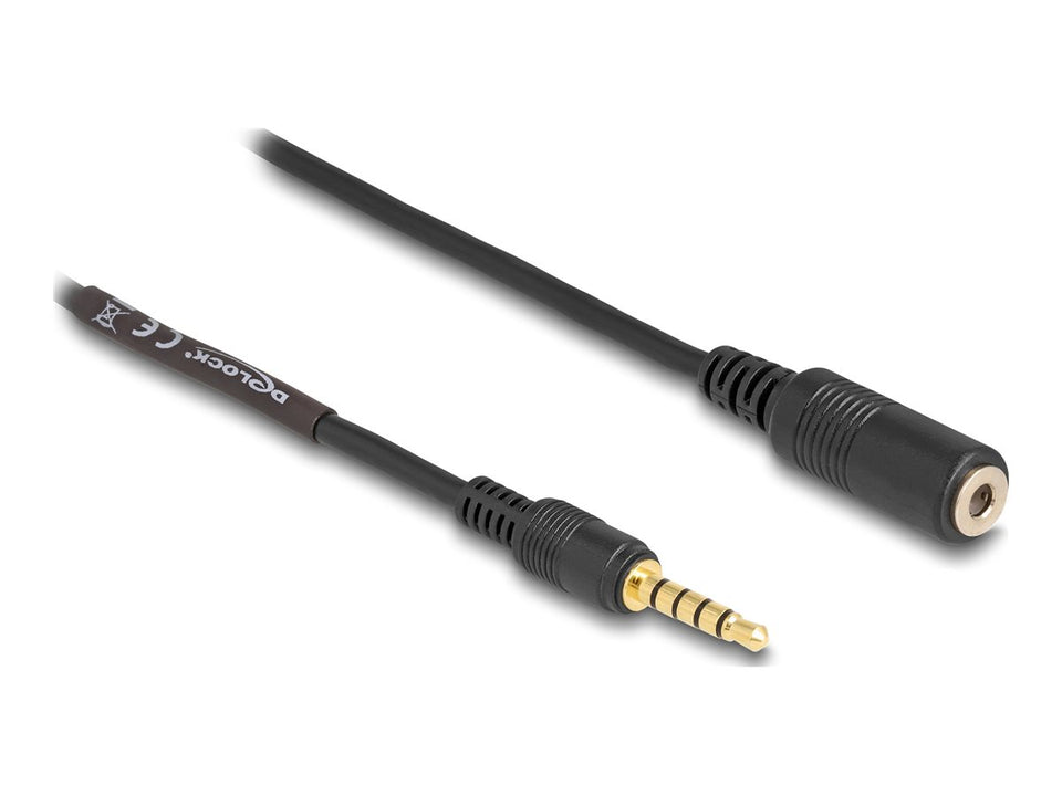 Delock Audioverlängerungskabel - 5-poliger Mini-Stecker männlich zu 5-poliger Mini-Stecker weiblich