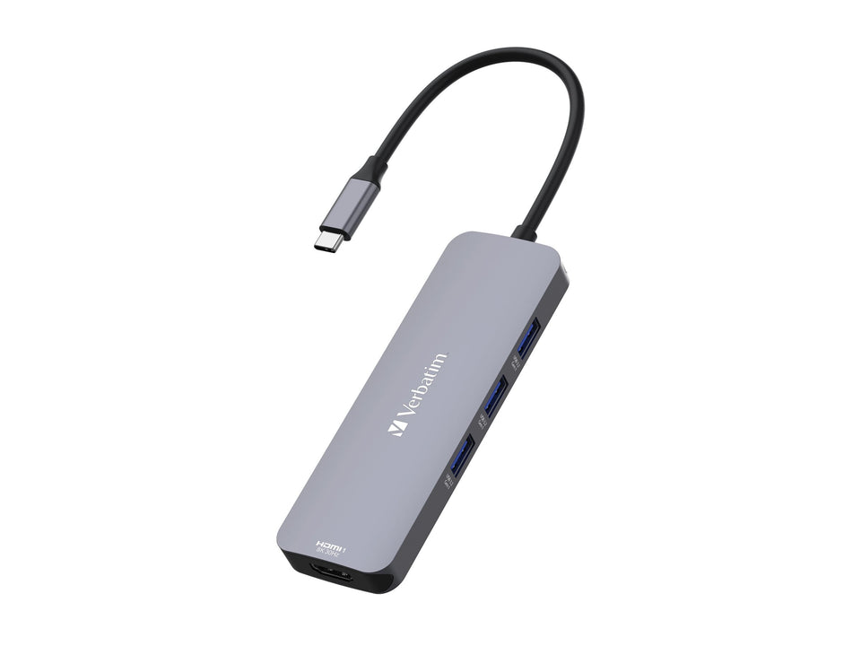 Verbatim CMH 08 - Hub - 1 x HDMI + 1 x USB-C (Spannungsversorgung)