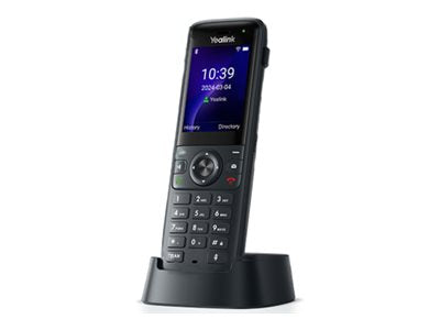 Yealink ax83H - Schnurloses VoIP-Telefon - mit Bluetooth-Schnittstelle mit Rufnummernanzeige/Anklopffunktion - IEEE 802.11a/b/g/n/ac/ax (Wi-Fi)