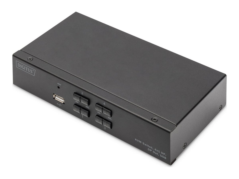 DIGITUS KVM Switch, 4x1  DP, DP Out,USB
