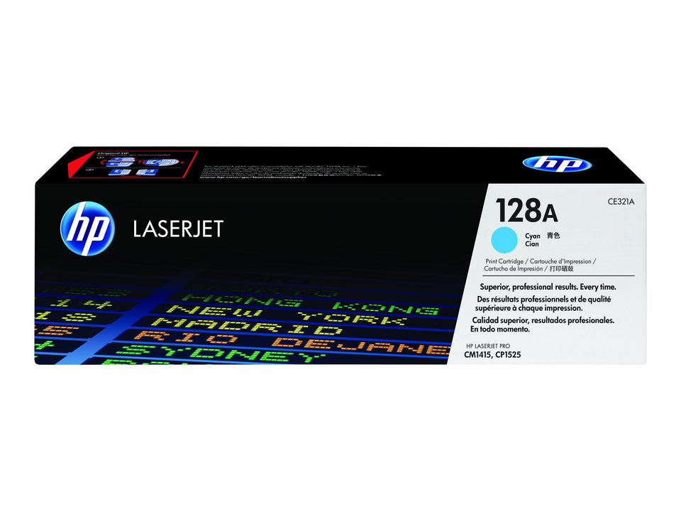 HP 128A - Cyan - original - LaserJet - Tonerpatrone (CE321A)