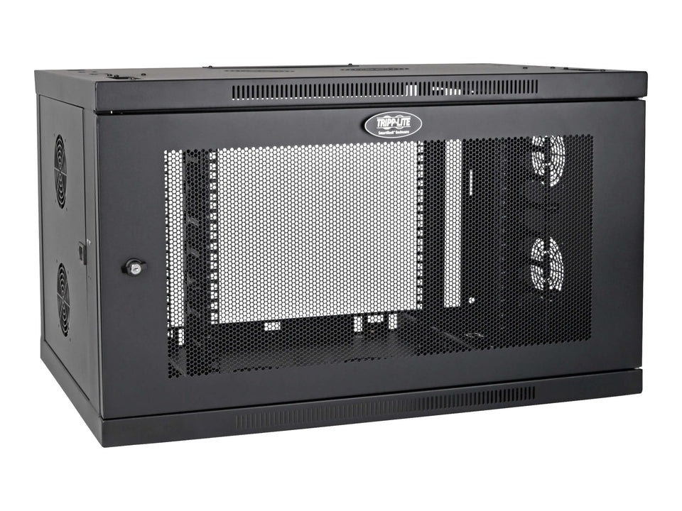 Eaton Tripp Lite Series 9U Wallmount Rack Enclosure Server Cabinet Wide Cable Management - Schrank für Rack-Gehäuse - geeignet für Wandmontage - Schwarz - 9U - 48.3 cm (19")