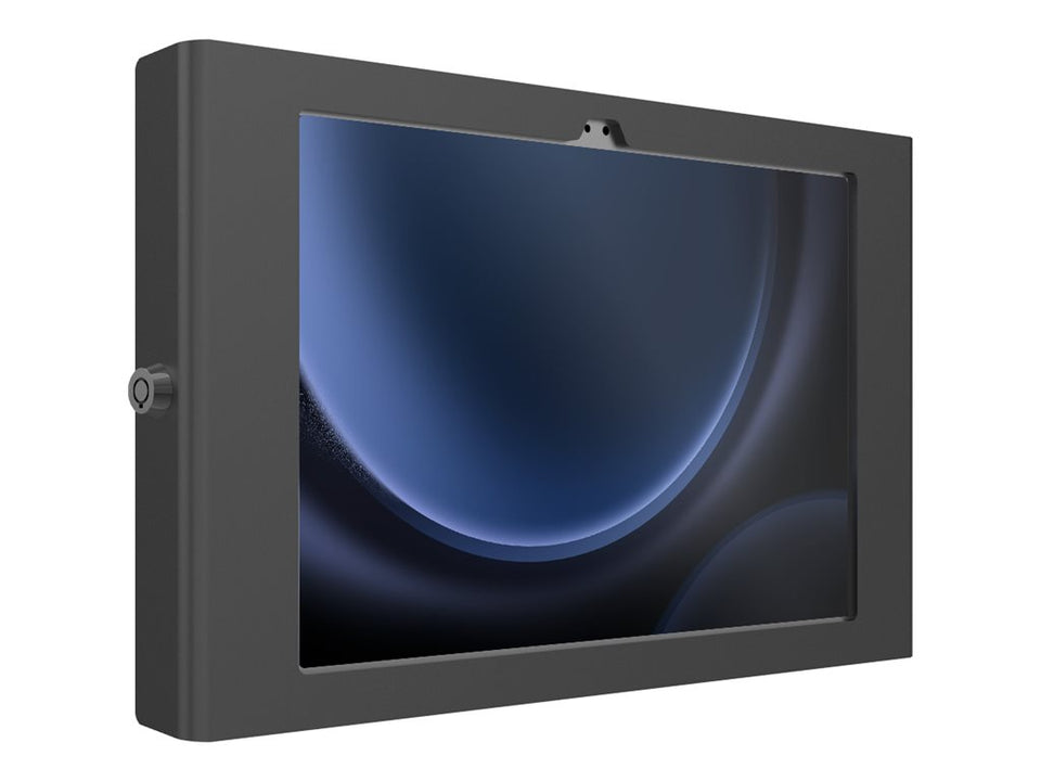 Compulocks Galaxy Tab S9/S9FE 10.9" Apex Secured Enclosure Wall Mount - Gehäuse - tragbare, freiliegende Front-/Rückkamera und Sensoren - für Tablett - verriegelbar - Metallrahmen - Schwarz - Bildschirmgröße: 22.1 cm (10.9")